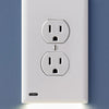 ZynLight Electrical Outlet Wall Plate with LED Night Lights